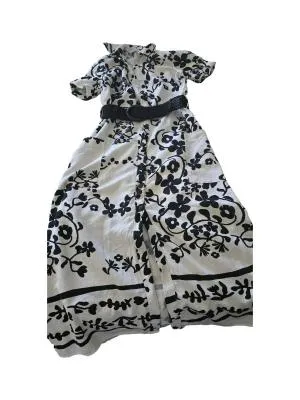 Rochie casual Zara XS | Alb, Midi, Mânecă scurtă