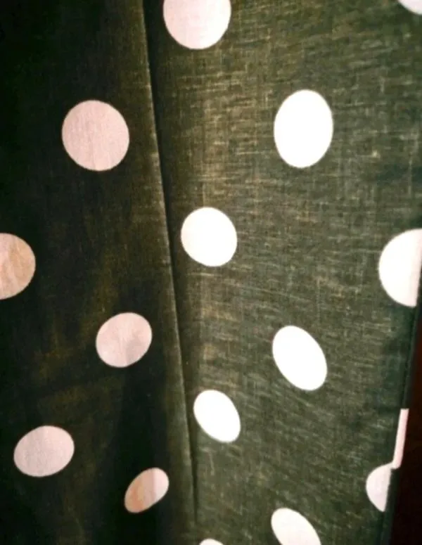 Pantaloni Zara L | Verde, Lungi, Talie înaltă, Regular (Standard) fit, Chino, Buline & Imprimeuri mici, In - Image 11