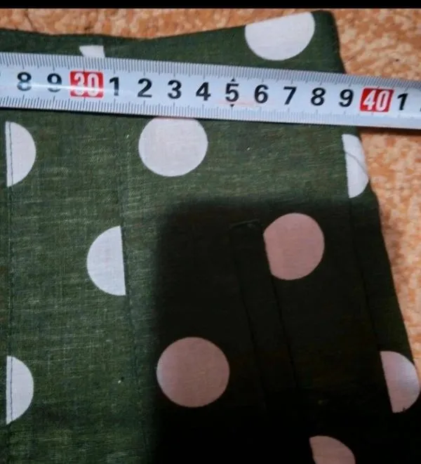 Pantaloni Zara L | Verde, Lungi, Talie înaltă, Regular (Standard) fit, Chino, Buline & Imprimeuri mici, In - Image 12
