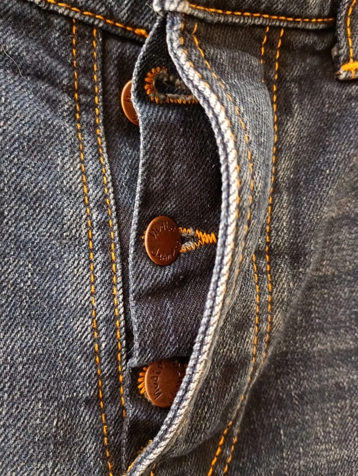 Blugi Nudie S-M | Bleumarin, Lungi, Straight (Drepți) fit, Monocrom, Clasici  Simpli - Image 10