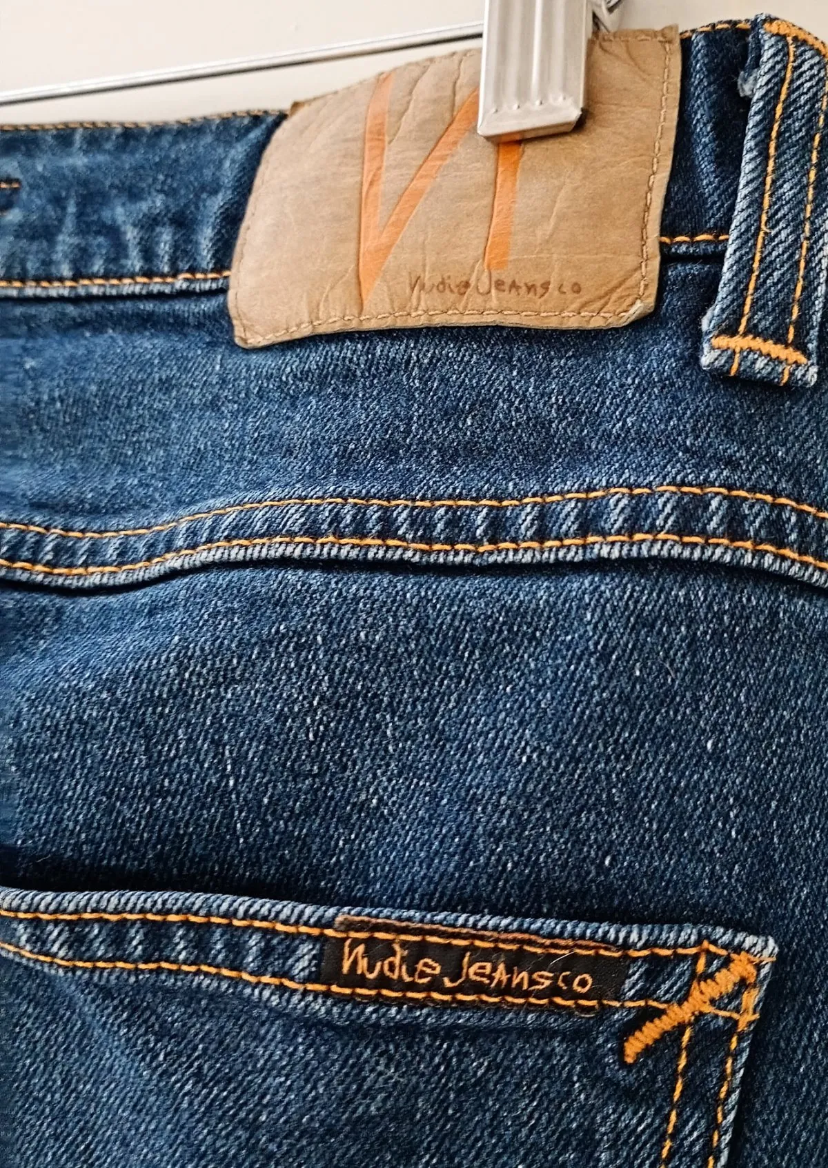 Blugi Nudie S-M | Bleumarin, Lungi, Straight (Drepți) fit, Monocrom, Clasici  Simpli - Image 5