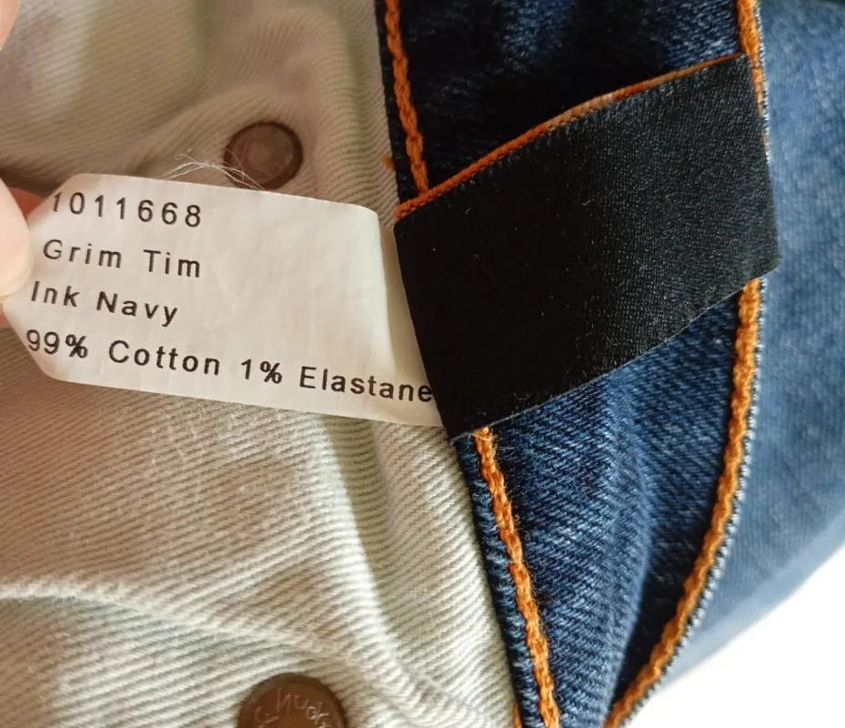 Blugi Nudie S-M | Bleumarin, Lungi, Straight (Drepți) fit, Monocrom, Clasici  Simpli - Image 7