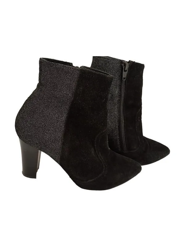 Botine mediu gros Larissa EU 34 | Negru
