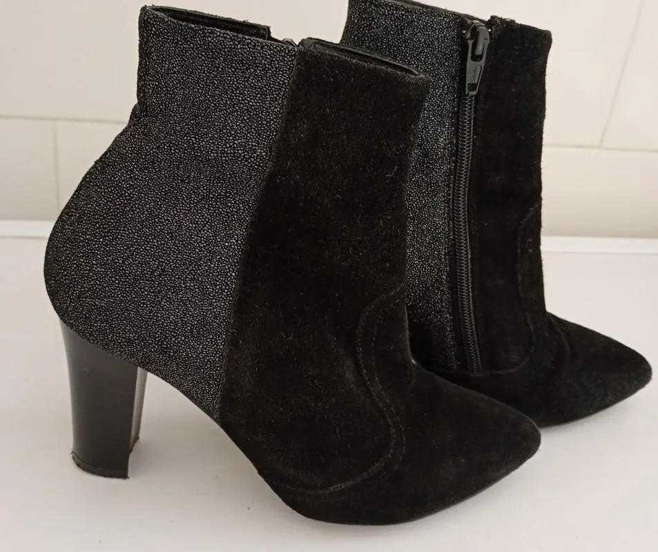 Botine mediu gros Larissa EU 34 | Negru - Image 9