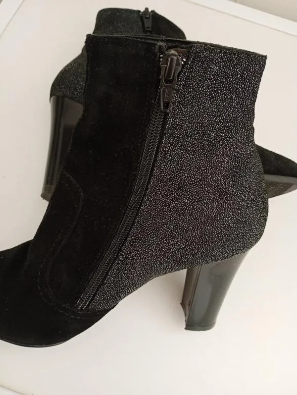 Botine mediu gros Larissa EU 34 | Negru - Image 2