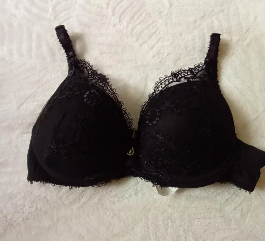 Sutien Orkide | Negru, Monocrom, Poliamidă - Image 2