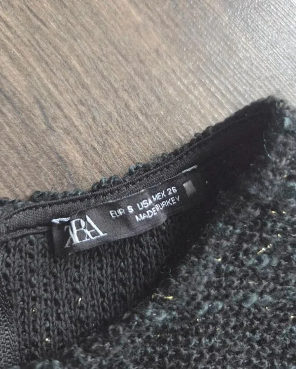 Rochie de seară Zara S | Negru, Midi, Fără mâneci, Drapat - Image 8
