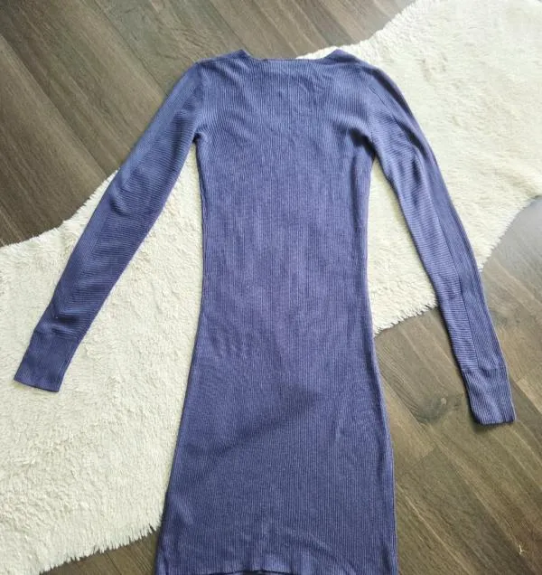 Rochie casual JJXX XS | Albastru, Midi, Mânecă lungă - Image 5