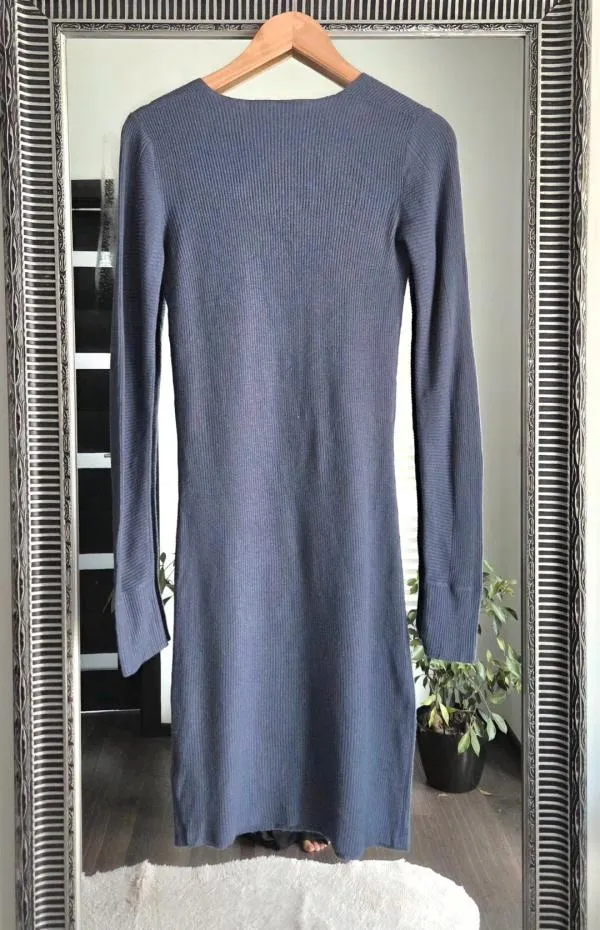 Rochie casual JJXX XS | Albastru, Midi, Mânecă lungă - Image 7