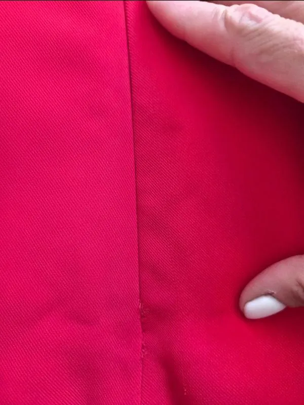Top cropped Zara L | Roșu, Cropped (Scurt), Mulat Cambrat fit - Image 5
