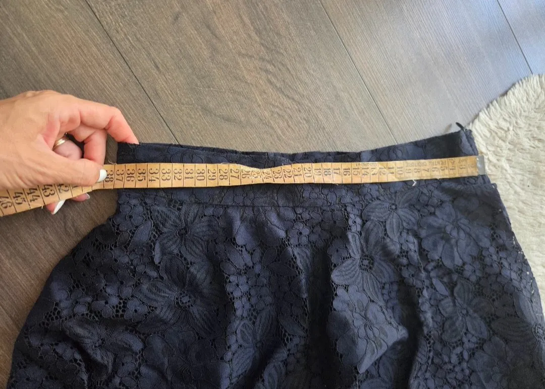 Fustă Zara S | Negru, Midi, Talie medie, Cu volane fit, Dantelă - Image 6