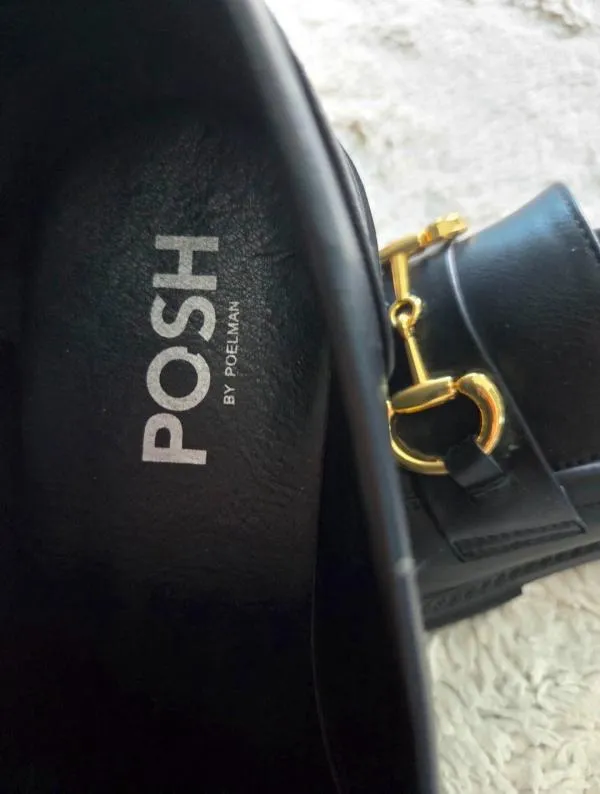 Mocasini platformă slip-on POSH By Poelman EU 40 | Negru - Image 5