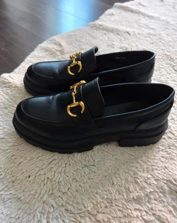 Mocasini platformă slip-on POSH By Poelman EU 40 | Negru - Image 4