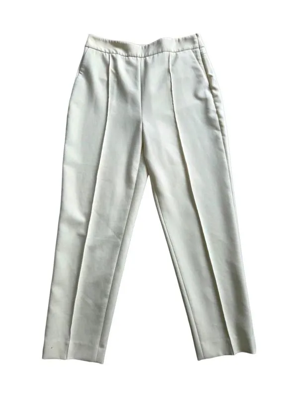 Pantaloni Zara L | Bej, Lungi, Talie medie, Tapered (Conici) fit, Eleganți   Stofă