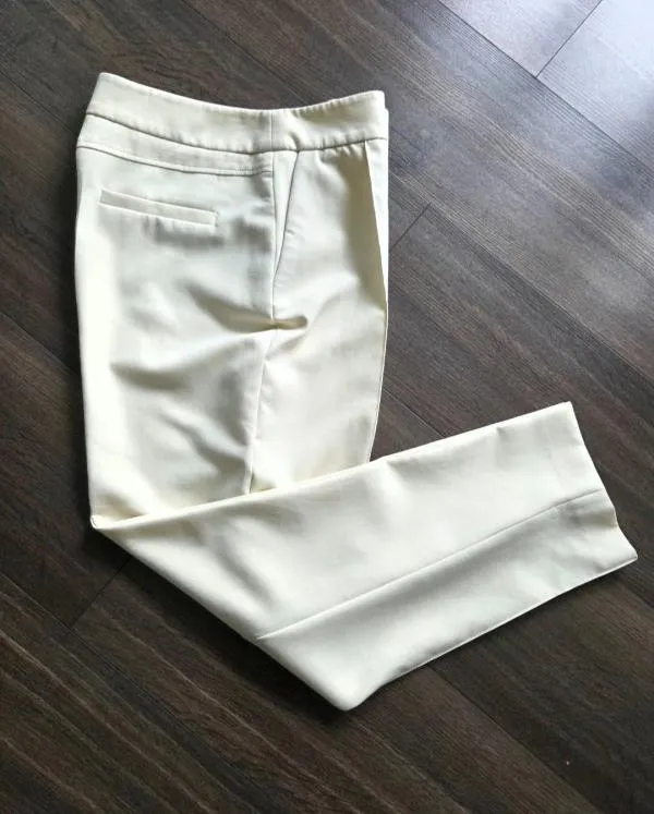 Pantaloni Zara L | Bej, Lungi, Talie medie, Tapered (Conici) fit, Eleganți   Stofă - Image 4