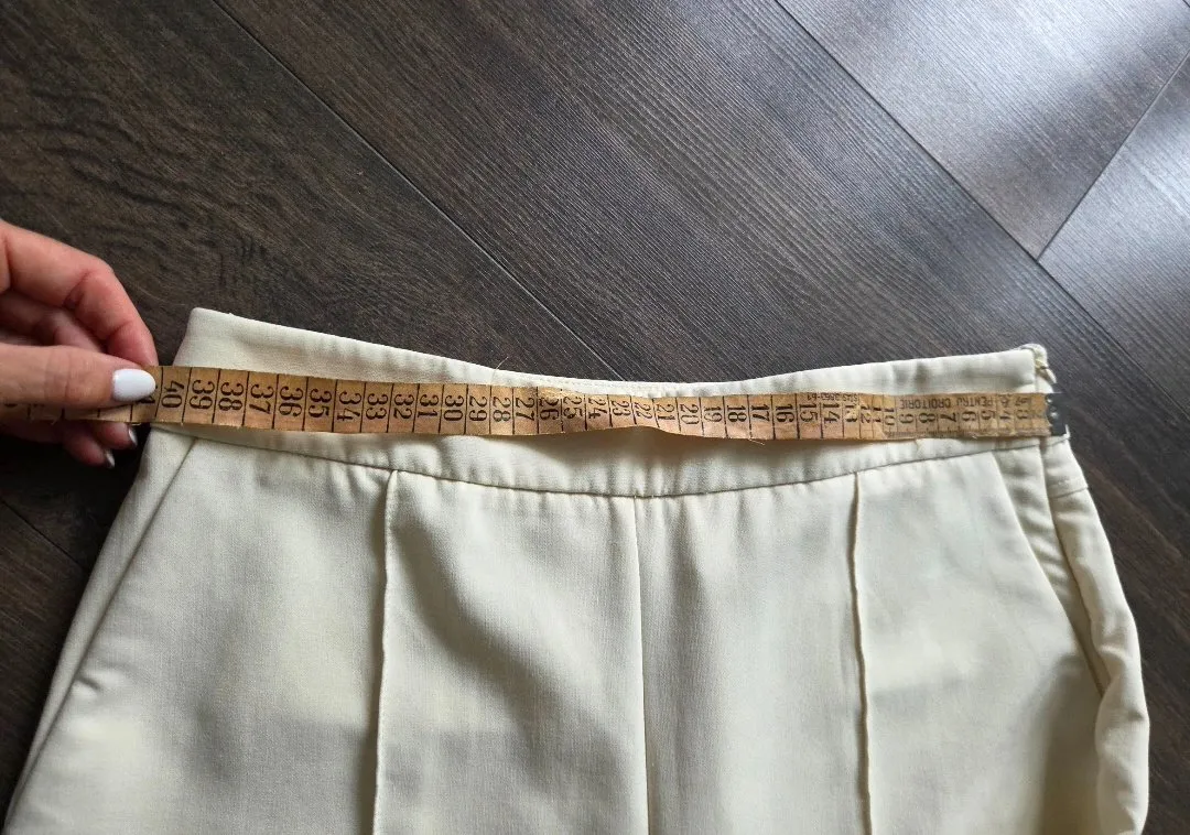 Pantaloni Zara L | Bej, Lungi, Talie medie, Tapered (Conici) fit, Eleganți   Stofă - Image 6