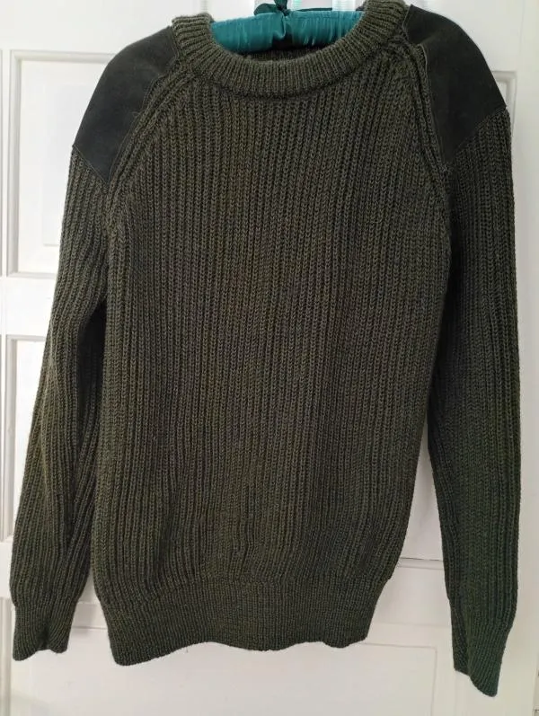 Pulover la baza gâtului WoolOvers L | Khaki, Monocrom, Lână - Image 10