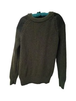 Pulover la baza gâtului WoolOvers L | Khaki, Monocrom, Lână