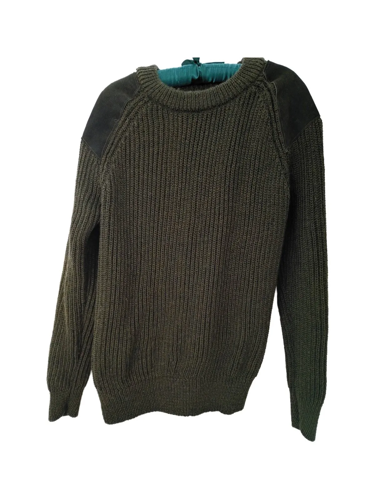 Pulover la baza gâtului WoolOvers L | Khaki, Monocrom, Lână