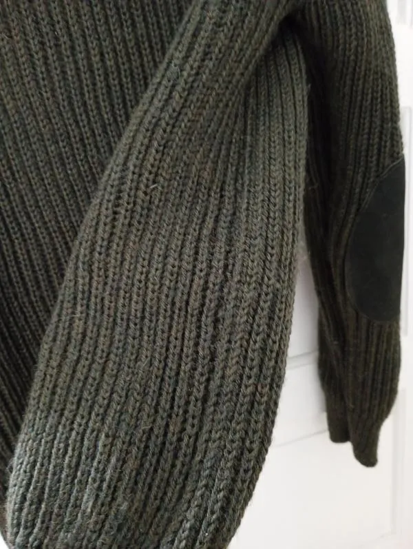 Pulover la baza gâtului WoolOvers L | Khaki, Monocrom, Lână - Image 6