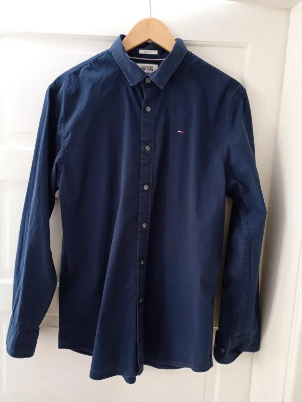 Cămașă Tommy Hilfiger XL | Bleumarin, Mânecă lungă, Bumbac - Image 2
