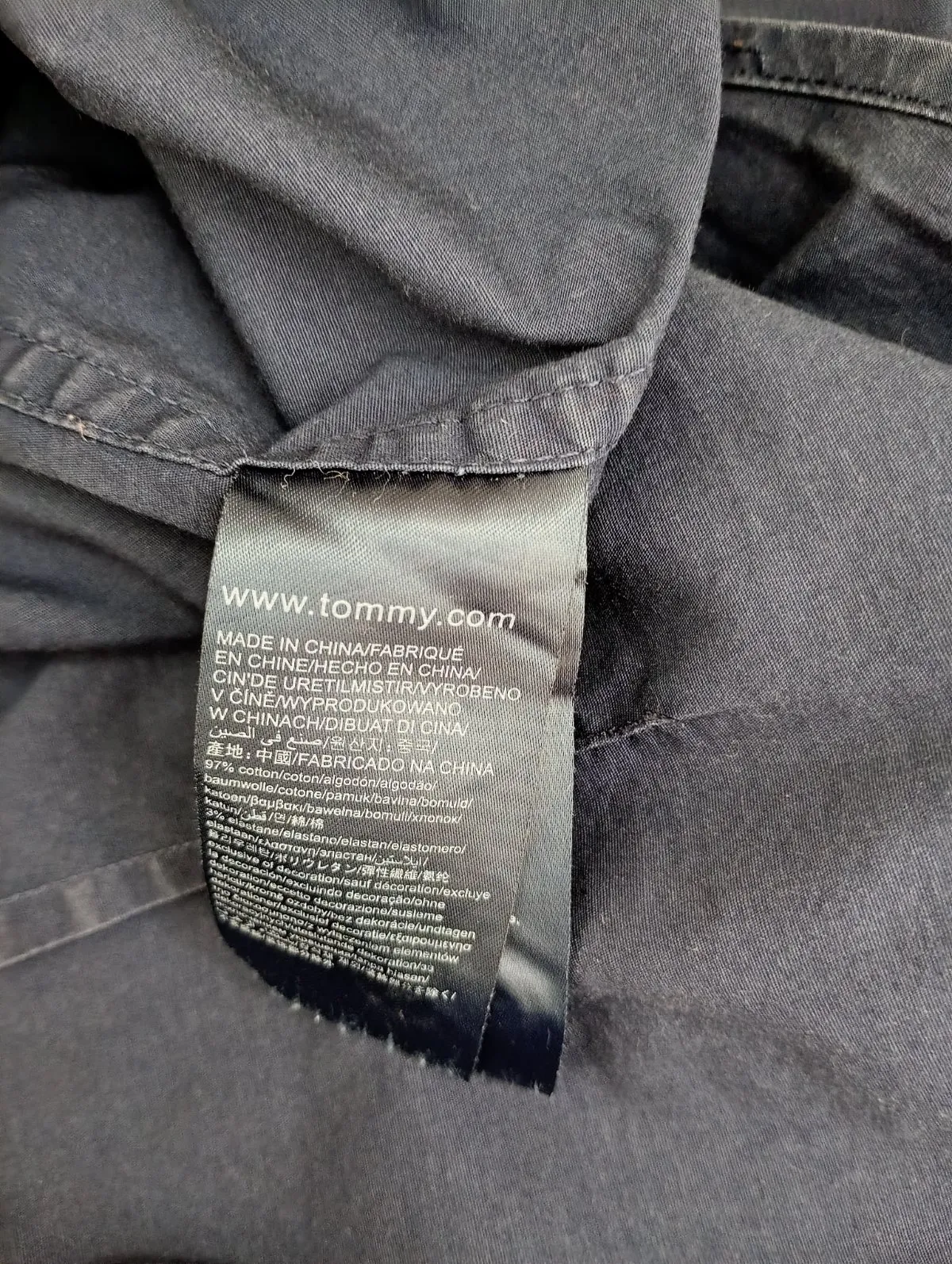 Cămașă Tommy Hilfiger XL | Bleumarin, Mânecă lungă, Bumbac - Image 6
