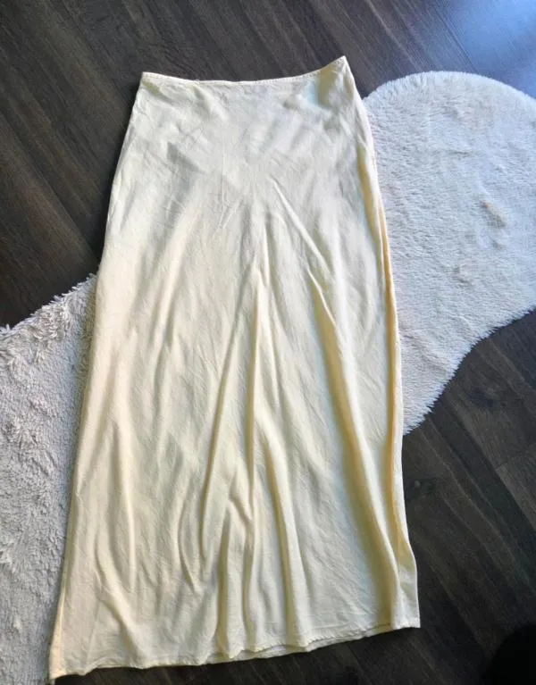 Fustă ASOS L | Bej, Maxi, Talie medie, Cloș fit - Image 7