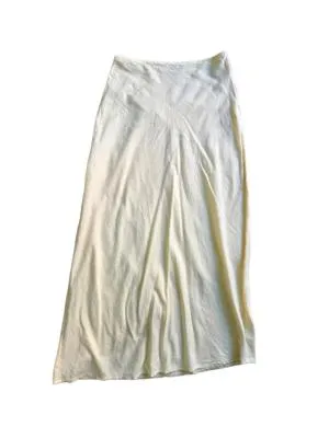 Fustă ASOS L | Bej, Maxi, Talie medie, Cloș fit