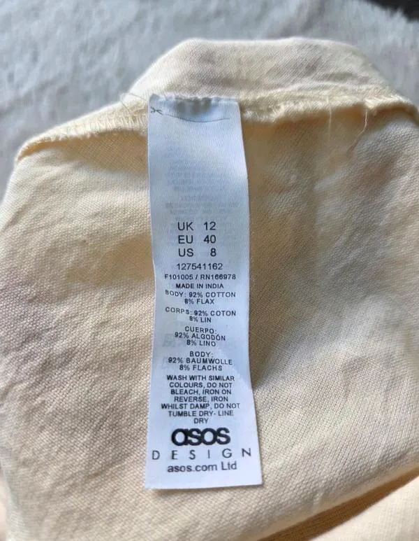 Fustă ASOS L | Bej, Maxi, Talie medie, Cloș fit - Image 6