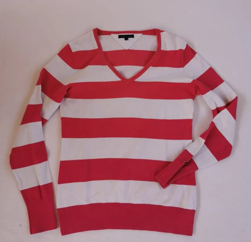 Pulover cu anchior Tommy Hilfiger M | Roșu, Normal, Mulat Cambrat fit, Logo, Bumbac - Image 2