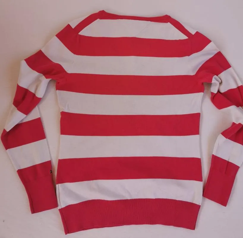 Pulover cu anchior Tommy Hilfiger M | Roșu, Normal, Mulat Cambrat fit, Logo, Bumbac - Image 3