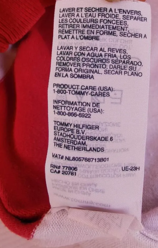 Pulover cu anchior Tommy Hilfiger M | Roșu, Normal, Mulat Cambrat fit, Logo, Bumbac - Image 10