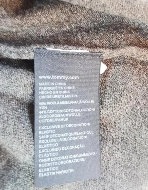 Pulover cu anchior Tommy Hilfiger M | Gri, Normal, Regular fit, Logo, Lână - Image 10