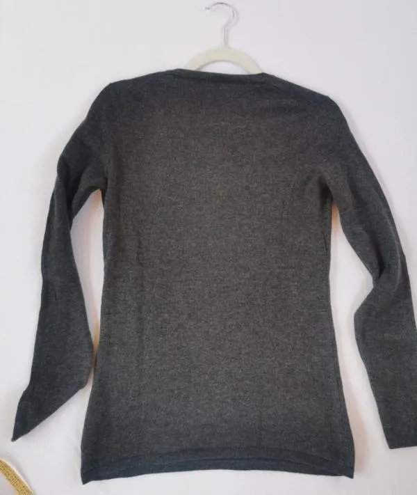 Pulover cu anchior Tommy Hilfiger M | Gri, Normal, Regular fit, Logo, Lână - Image 2
