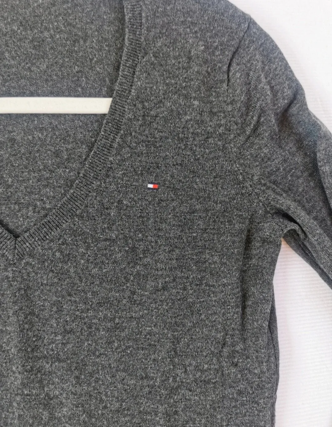 Pulover cu anchior Tommy Hilfiger M | Gri, Normal, Regular fit, Logo, Lână - Image 3