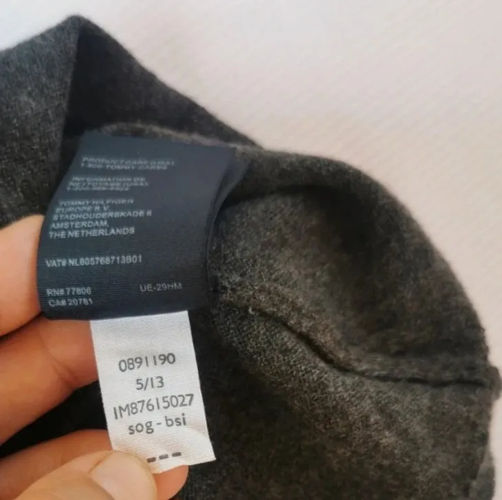 Pulover cu anchior Tommy Hilfiger M | Gri, Normal, Regular fit, Logo, Lână - Image 9