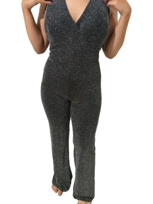 Salopetă Zara S | Negru, Lungă, Bretele după gât