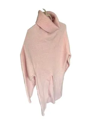 Pulover cu guler înalt Myastreet M | Roz, Lung, Relaxed   Lejer fit