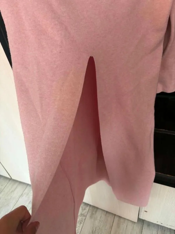 Pulover cu guler înalt Myastreet M | Roz, Lung, Relaxed Lejer fit - Image 3