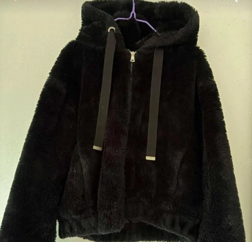 Geacă din blană PageOne XS | Negru, Blană artificială - Image 5