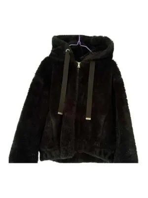 Geacă din blană PageOne XS | Negru, Blană artificială