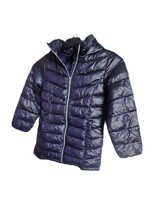 Geacă puffer Next Fete 6 ani (111-116 cm) | Bleumarin, Monocrom, Poliester