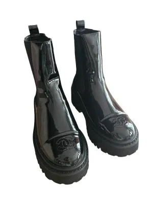 Ghete track slip-on Chanel EU 36 | Negru