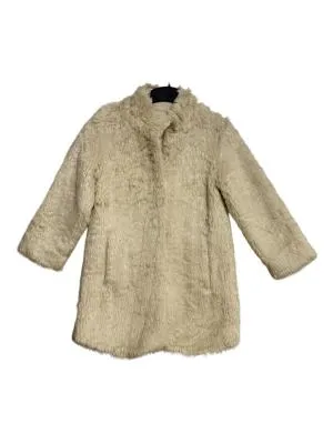 Palton Tommy Hilfiger Fete 5 ani (105-110 cm) | Bej, Blană artificială