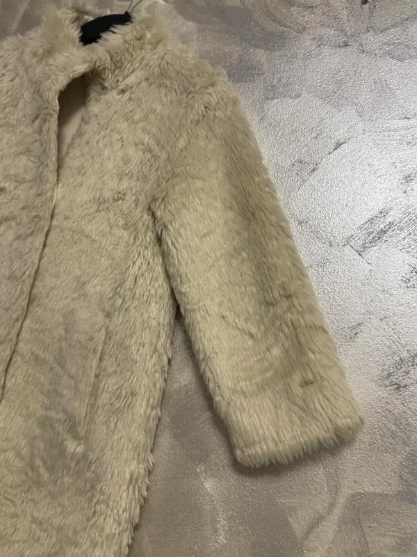 Palton Tommy Hilfiger Fete 5 ani (105-110 cm) | Bej, Blană artificială - Image 6