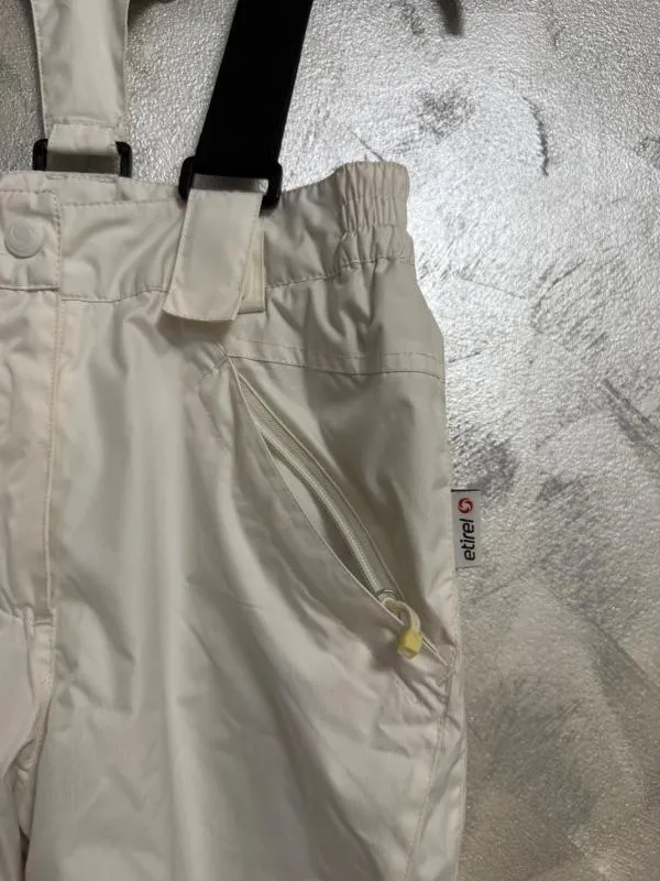 Pantaloni de ski Etirel Fete 6 ani (111-116 cm) | Alb, Poliester - Image 6