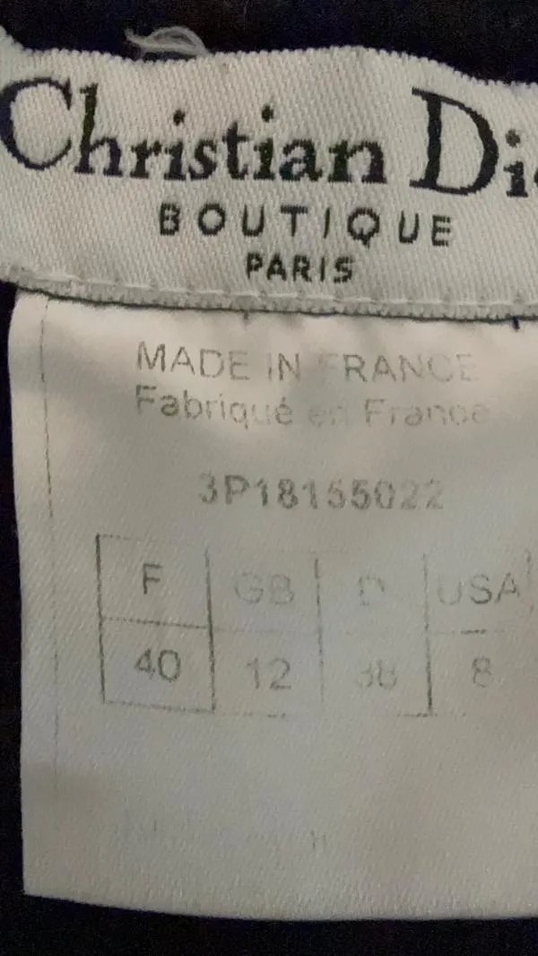 Tricou Christian Dior EU 40 | Negru, Normal, Regular fit, Logo, Bumbac - Image 5