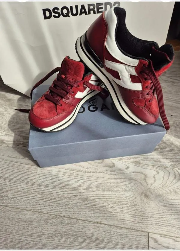 Sneakers Platformă Low Hogan EU 36 | Burgundy - Image 5