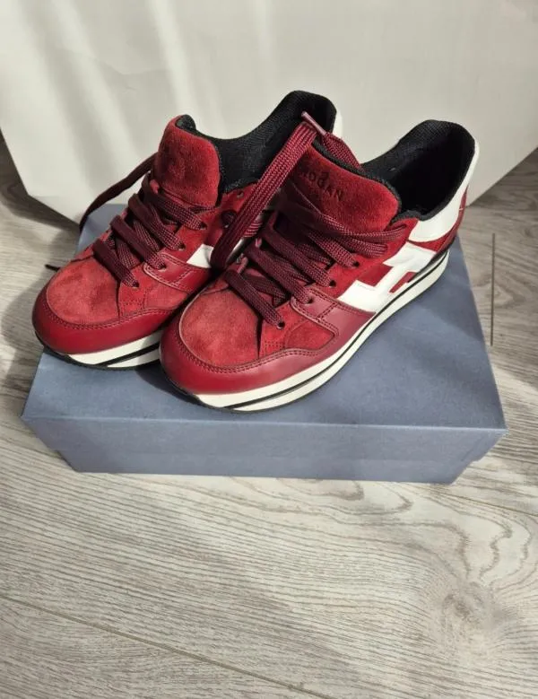 Sneakers Platformă Low Hogan EU 36 | Burgundy - Image 2