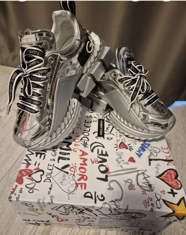 Sneakers Track Low Dolce & Gabbana EU 37 | Argintiu - Image 8
